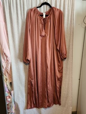 H&M Mauve Silky Sheath Dress